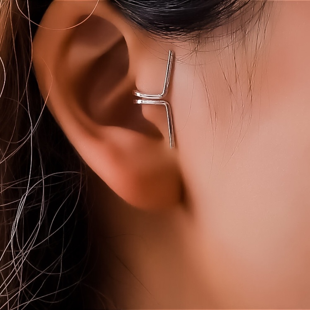 🔴𝟭𝟬/$𝟮𝟱🔴NEW Ear Cuff Simple Tragus Wrap Earring - Picture 5 of 9